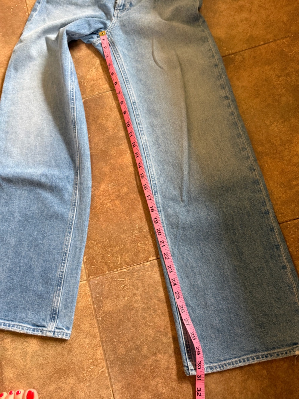 Paige Anessa 31’ Wide-Leg Jeans in Light Blue - Picture 12 of 14